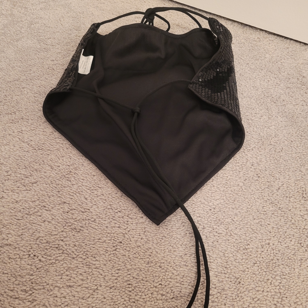 Elegant Black Sequin Women's Bag